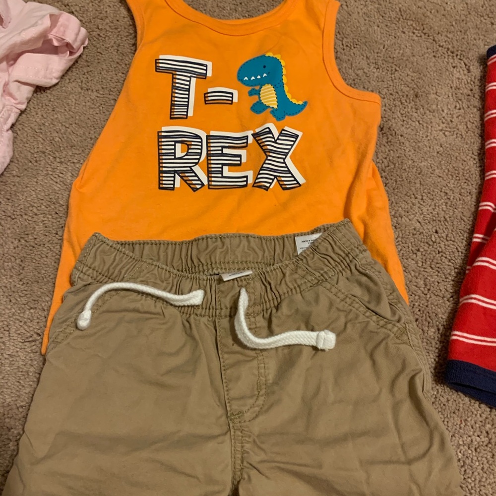 A lot of baby clothes